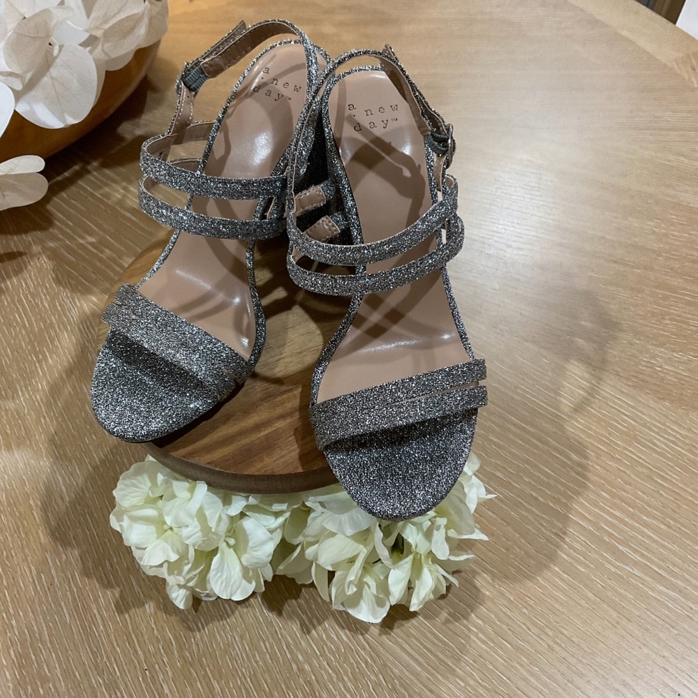 Strappy Silver Metallic Sandals
